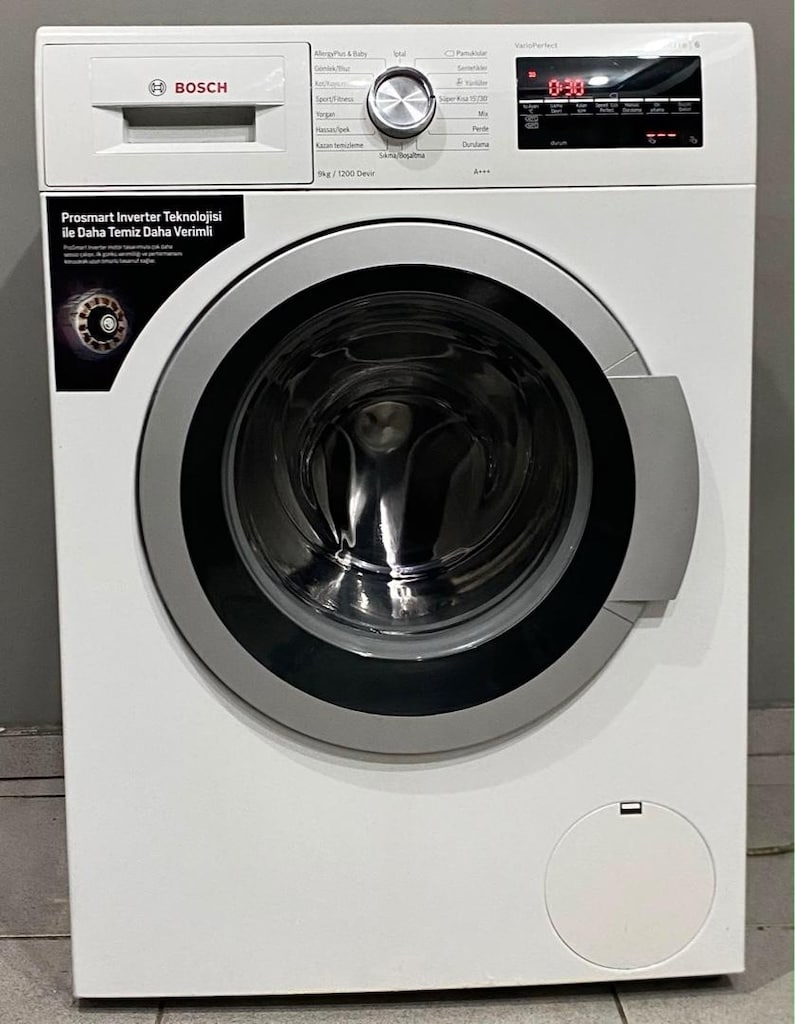 BOSCH 9 KG SERİE 6 MODEL 1200 DEVİR İNVERTER ÇAMAŞIR MAKİNESİ - 2
