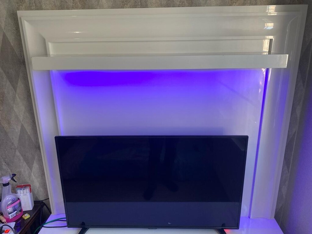 Beyaz Lake Led Aydınlatmalı Tv Ünitesi - 3