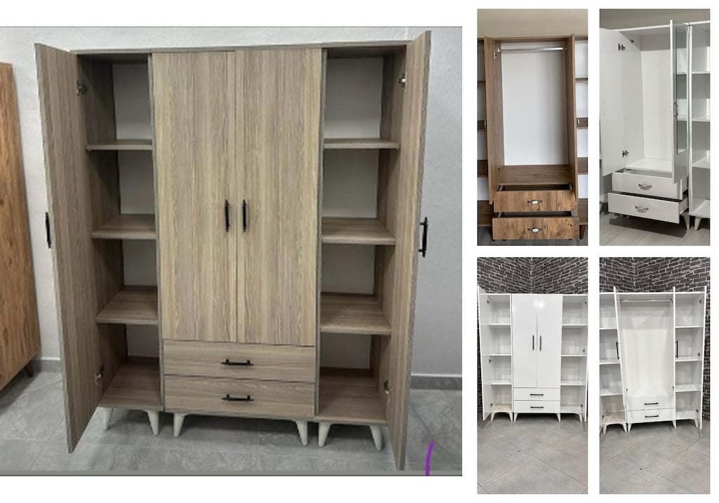 4 kapaklı elbise dolabı vbxgszyeoi - 5