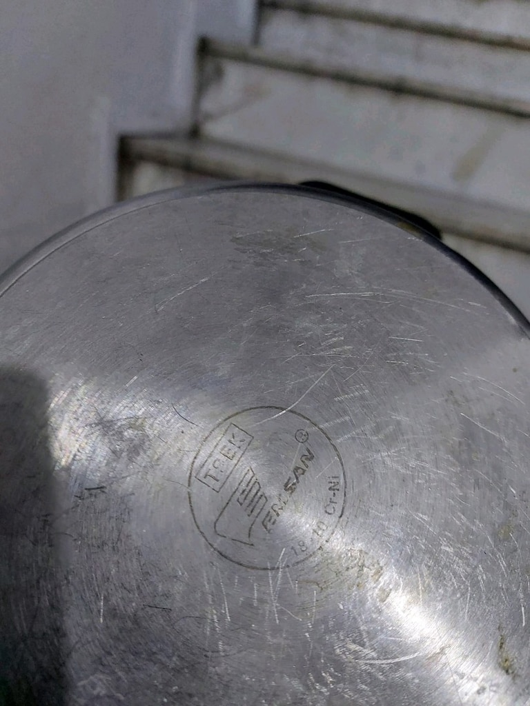 Vintage Emsan orijinal çelik tencere seti. Açıklamayı okuyunuz. - 16