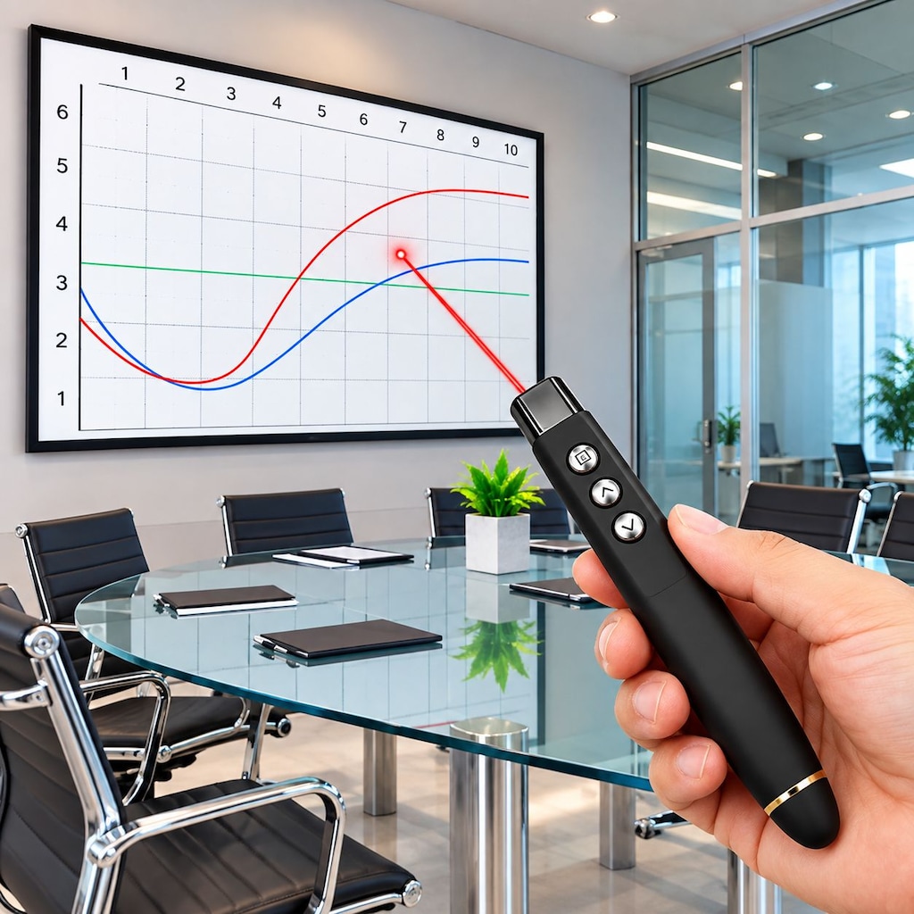 Çantalı Kablosuz Sunum kumandası Lazer Pointer PP1000 - 4
