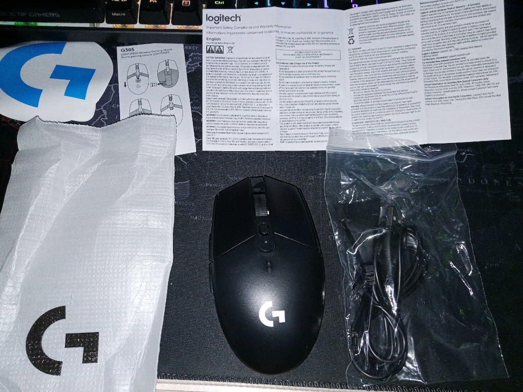 Logitech G305 Siyah Lightspeed Kablosuz Oyuncu Mouse (SIFIR) - 4