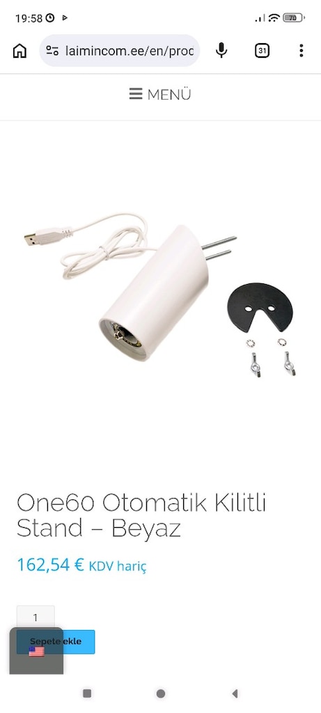 One60 Otomatik Kilitli Stand – Beyaz - 5