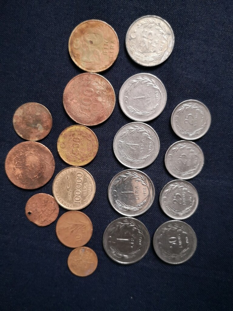 Koleksiyon eski paralar, fiyat resimdekilerin hepsi için. - 2