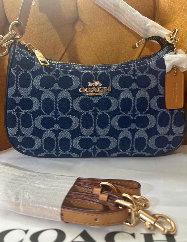 COACH Teri Shoulder Bag Denim - 2