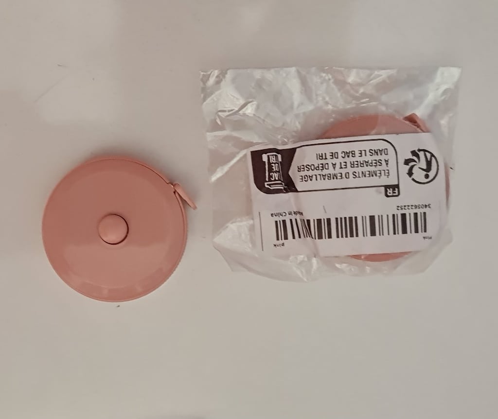 1,5 m. Otomatik sargılı mezura. Dikiş ve terzilik cetveli. PEMBE. - 9
