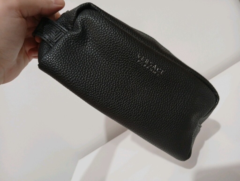 Versace Orijinal THY Business Class Yandan Tutmalı Siyah Renk Çanta - 6