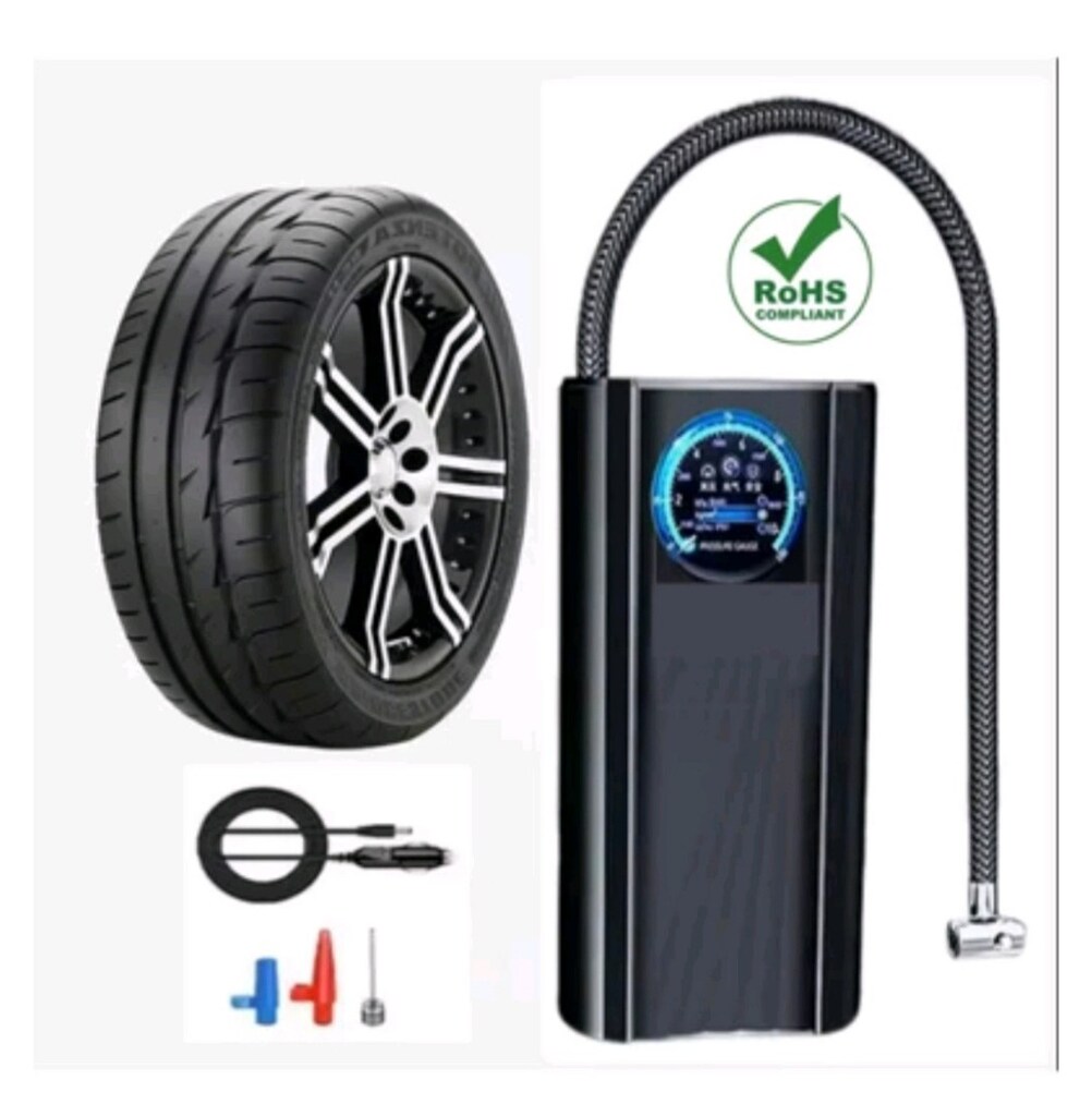Taşınabilir hava kompresörü slim model çakmaklık girişli - 3