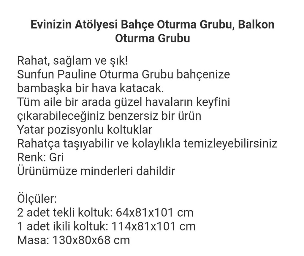 Sunfun Pauline Rattan bahçe teras mobilyası - 2