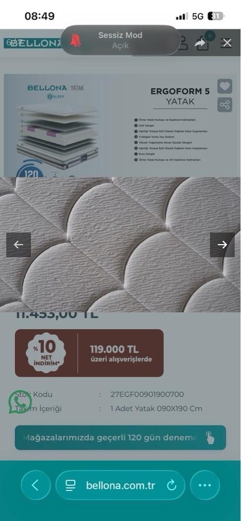 Bellona tek kişilik yatak - 3