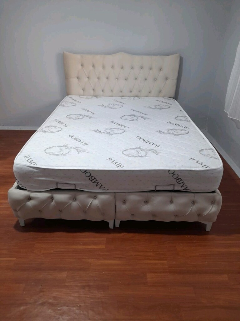 Çift kişilik yatak baza başlık 3lü set - 2