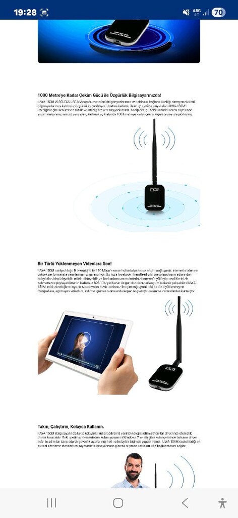 wireless inca 150M usb adaptör - 6