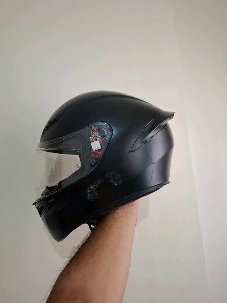 Agv K1S K1 Mat Siyah Motorcu Kaskı L Beden Pinlocklu - 3