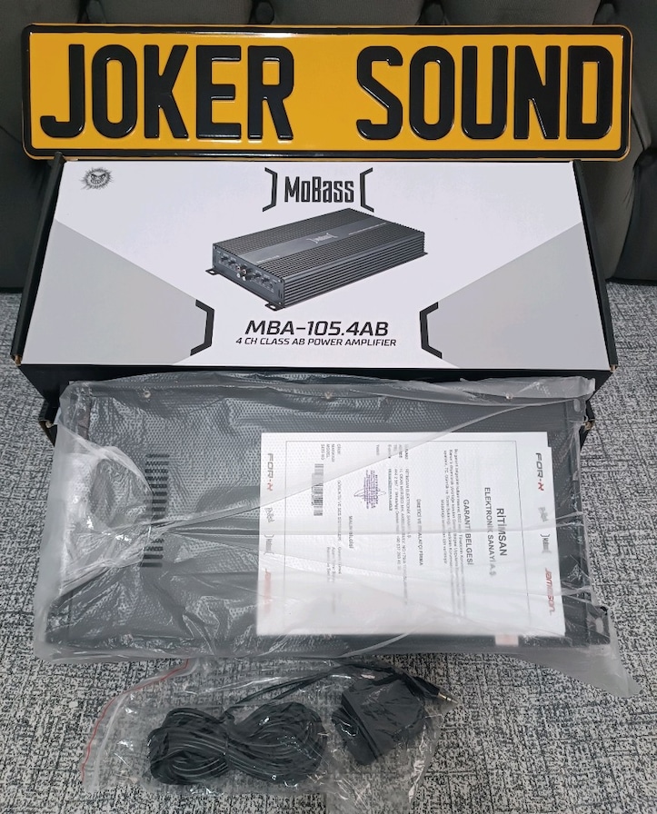 MOBASS MBA 4X105 RMS AB CLASS ANFİ BAS KONTROLLÜ SIFIR ÜRÜN - 2