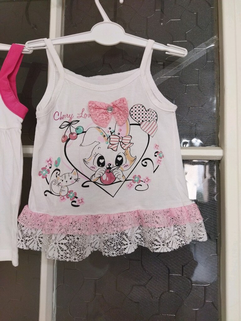 LCW Waikiki kız çocuk iki adet jile elbise - 3