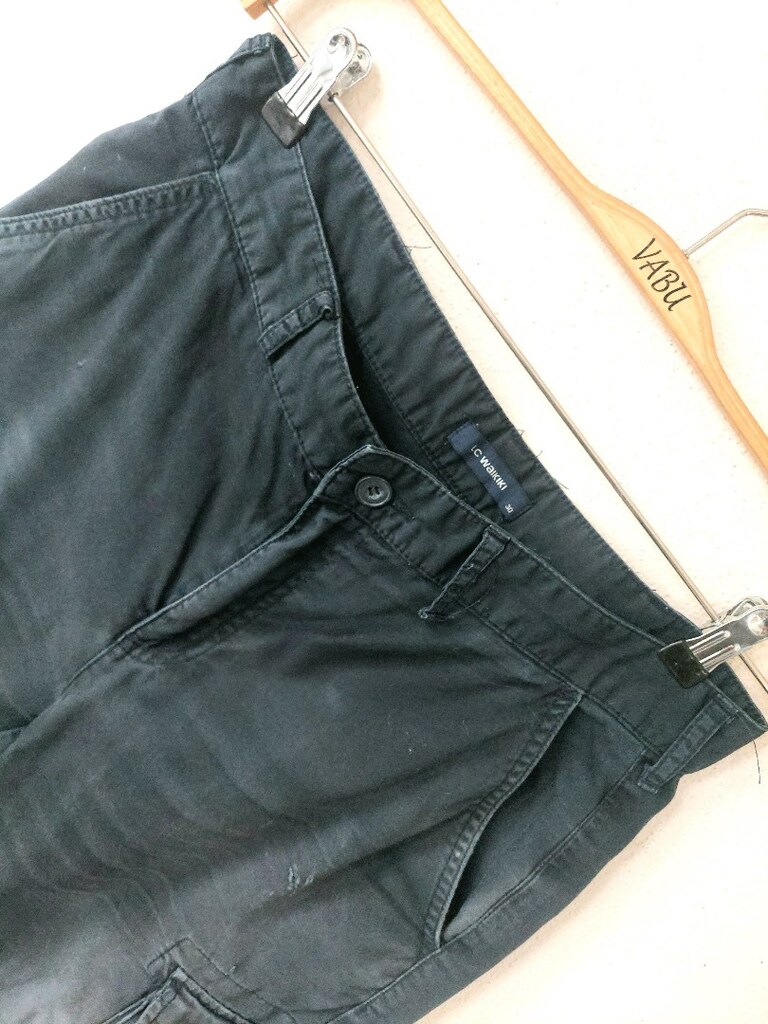 LCW erkek kargo cepli lacivert kapri - 3
