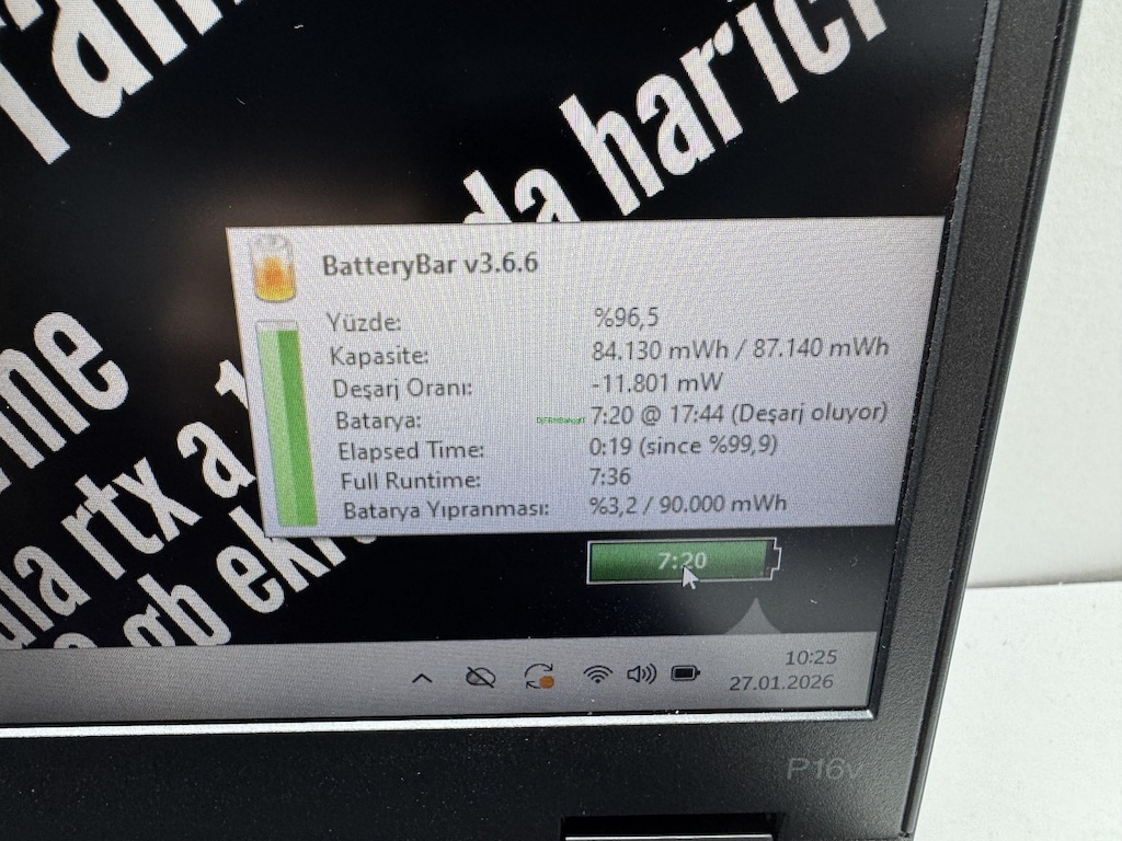 THİNKPAD P16V İ7 13. NESİL 32 GB RAM 512 NVME RTX A1000 - 3