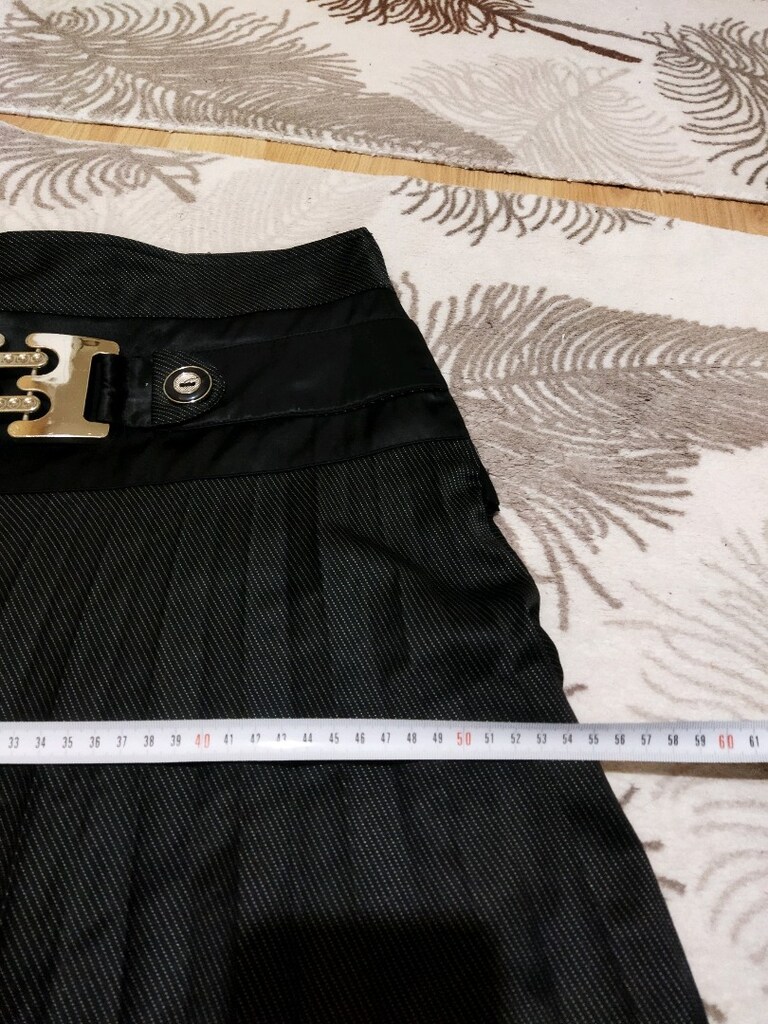 40 beden pilili saten etek astarlı ikili kombin üzerine kırmızı taşlı - 5