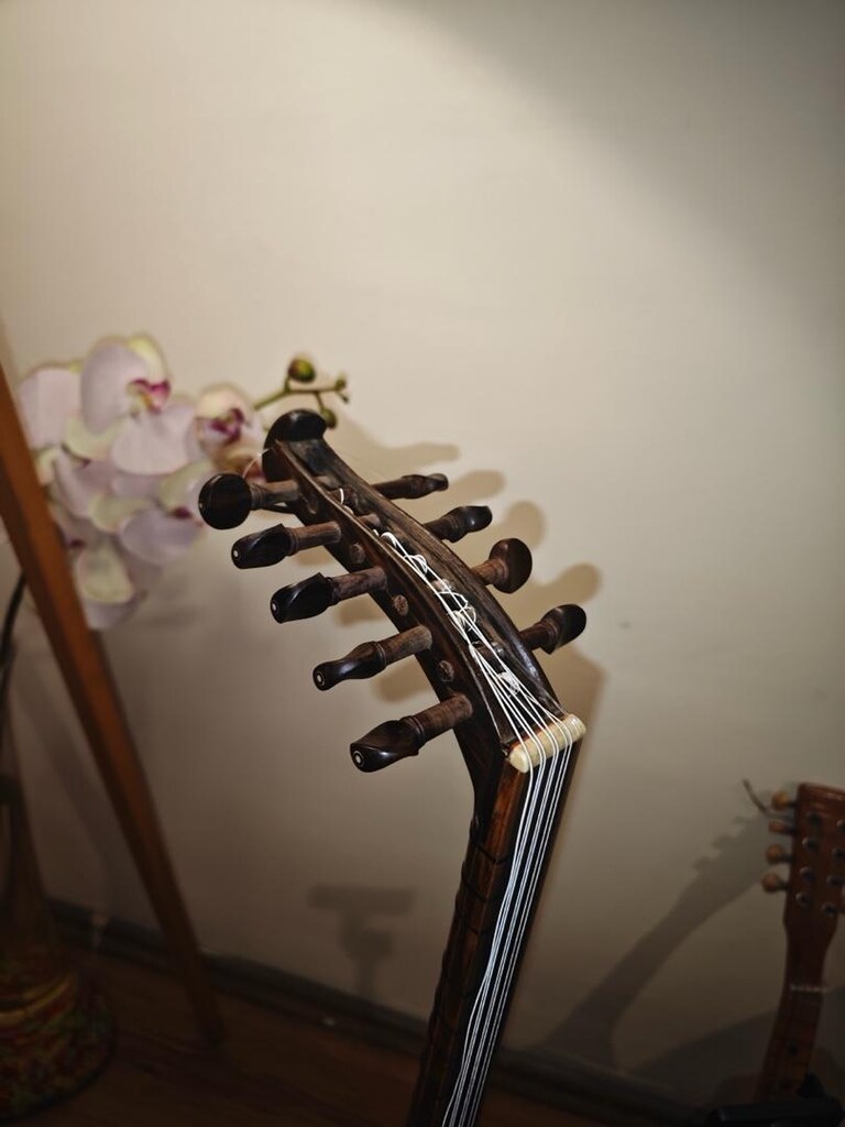 abanoz burgu , full gül ağacı lavta - 8
