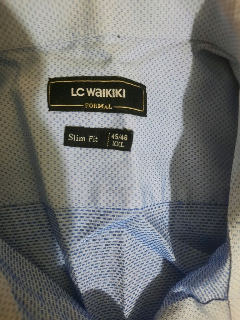 LC Waikiki Formal Açık Mavi Slim Fit Erkek Gömlek (XXL) — görsel 2/3