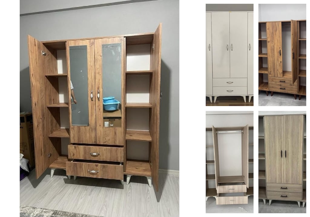 4 kapaklı elbise dolabı xeqcuaugjr - 5