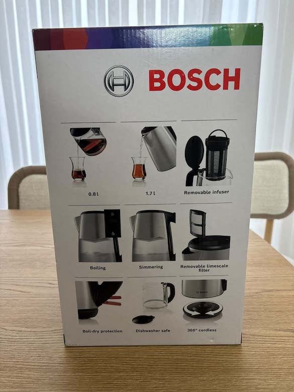 BOSCH TTA5603 Çelik Çay Makinesi 1800W Sıfır Ürün - 7