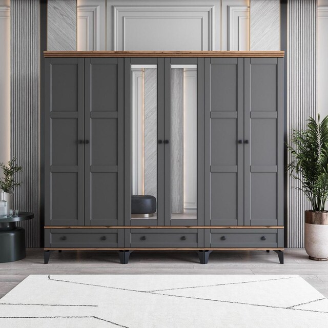 KARİN 6 KAPAKLI %100 MDF GARDROP