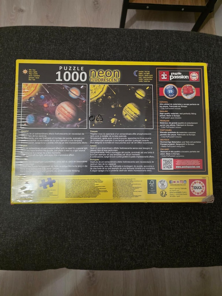 Educa 14461 Solar System 1000 Parça Neon Puzzle - 2