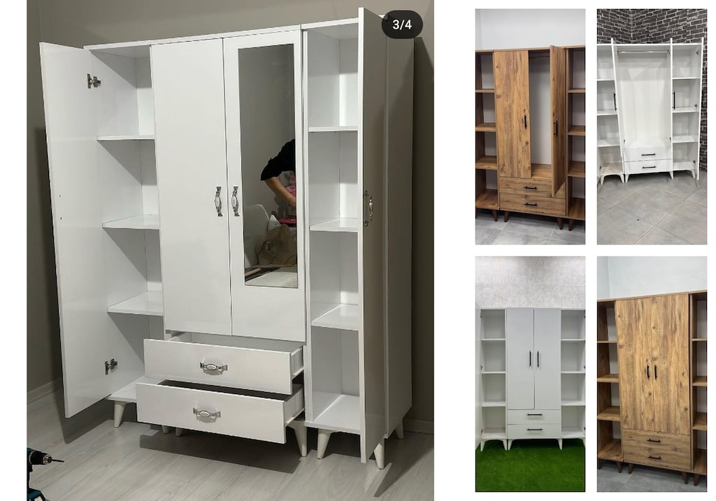 4 kapaklı elbise dolabı wzjdllayam - 5