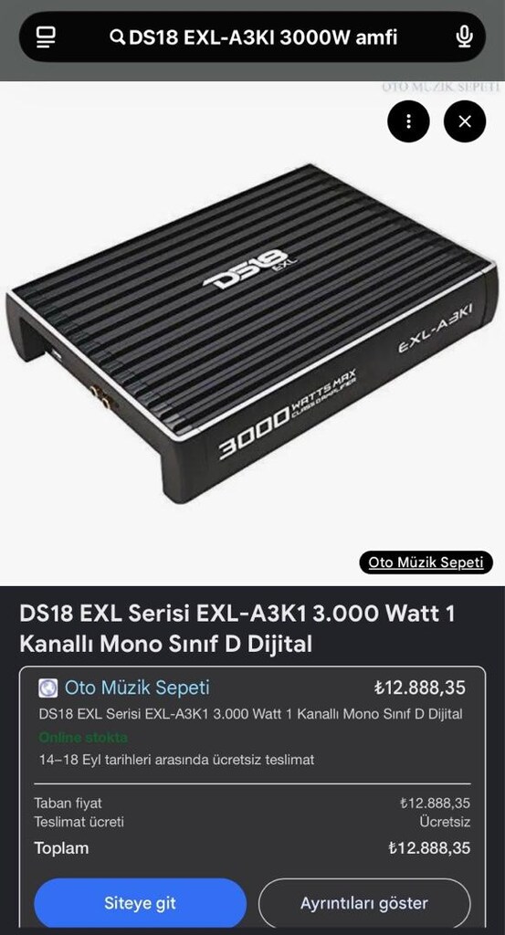 DS18 EXL Serisi EXL-A3K1 3.000 Watt - 4