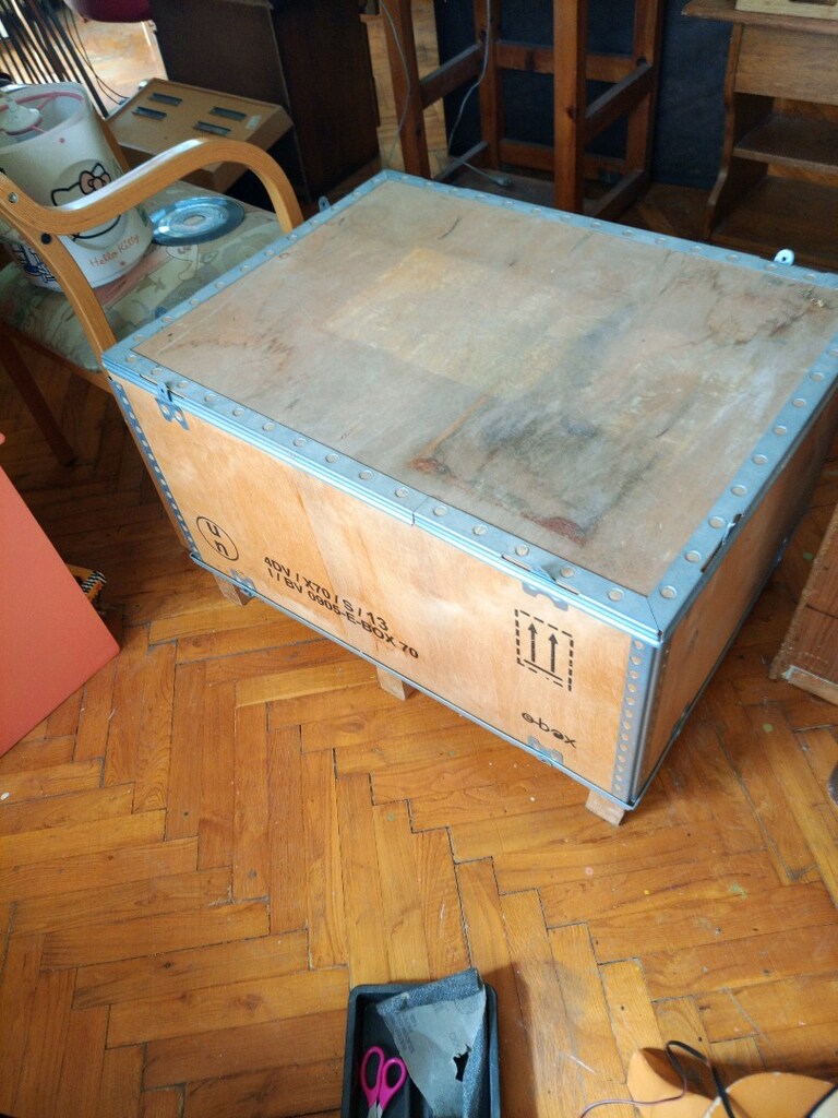 ebox Kontrplak Nakliye Sandığı – 80 × 60 × 50 cm, Metal Kenarlı - 3