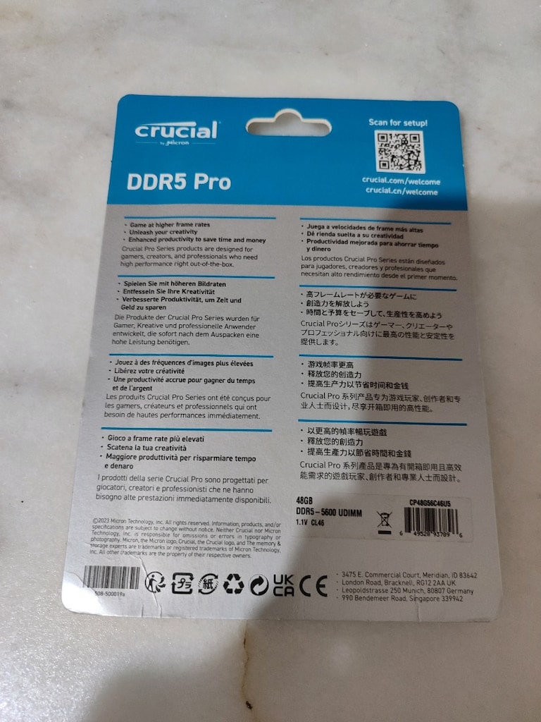 Crucial Pro 48GB DDR5-5600 MHz RAM SIFIR (Antalya Elden) - 2