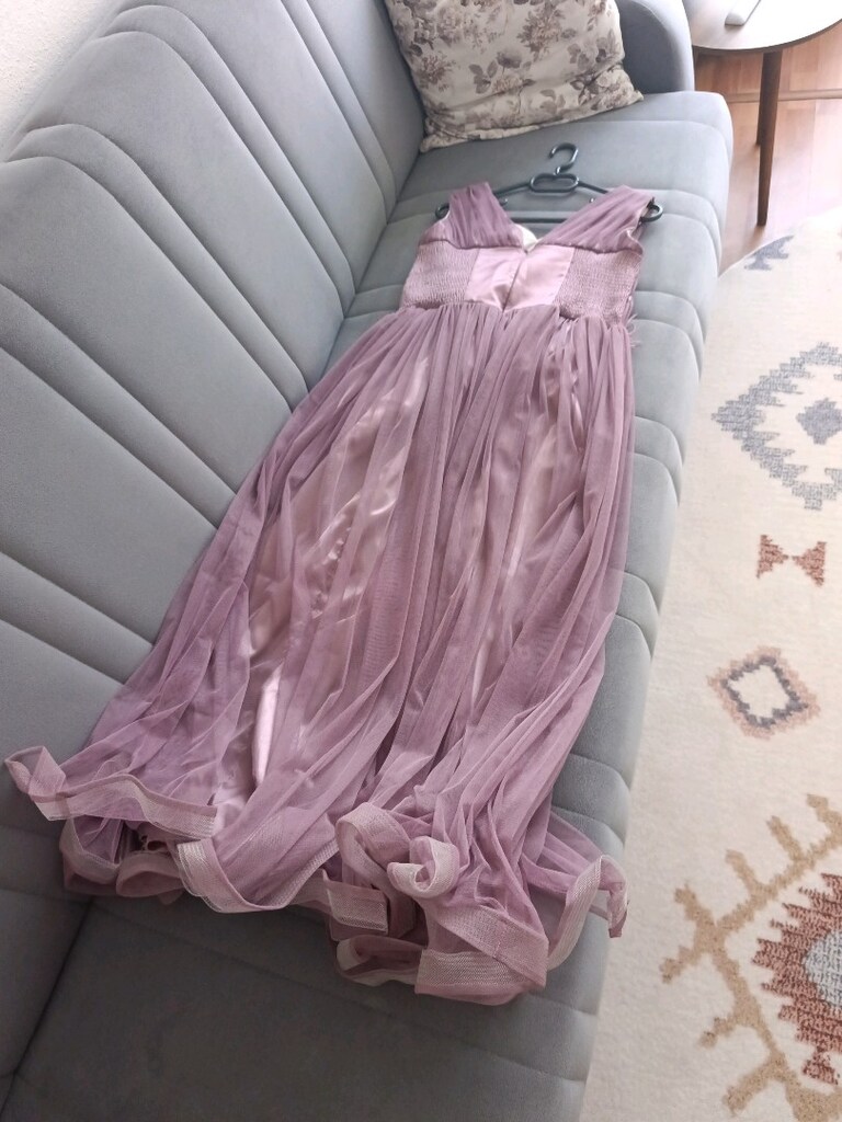 leylak rengi kız çocuğu abiyesi - 4
