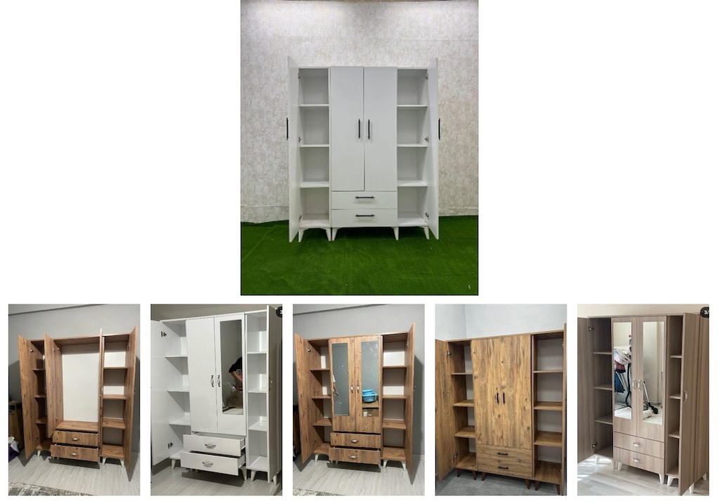 4 kapaklı elbise dolabı qzuiszxdnj - 6