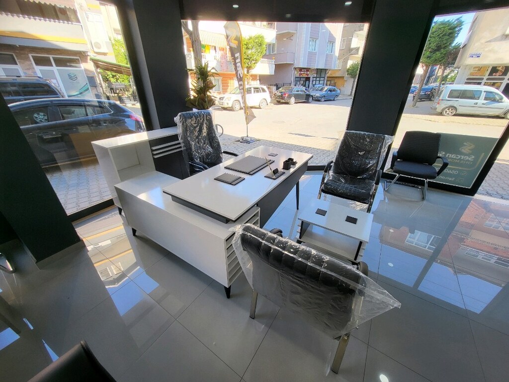 OFİS MOBİLYASI MAKAM ODASI BÜRO TAKIMI KOMPLE SET KOLTUKLAR DAHİL - 10