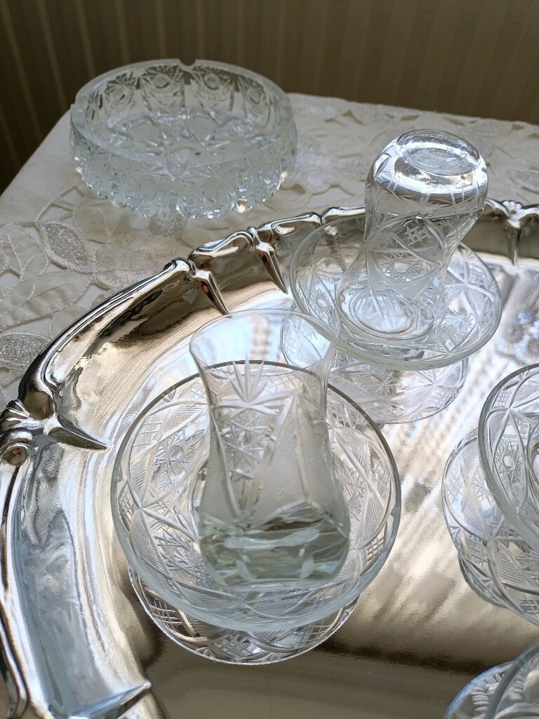 kristal çay bardağı - 11