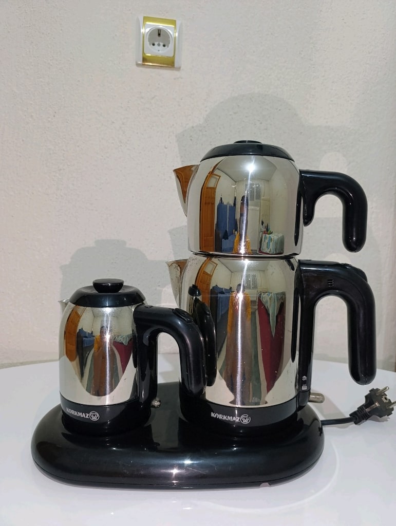 Korkmaz marka çaycı ve Türk kahve Makinesi