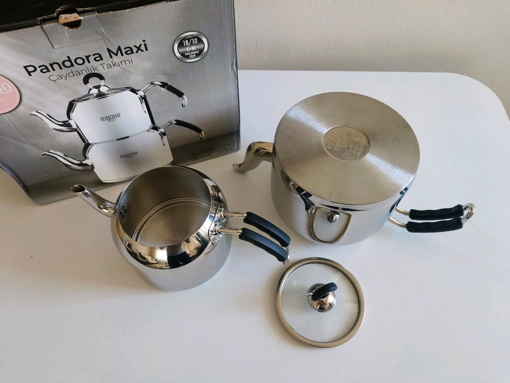 SIFIR Mango Pandora Maxi Çaydanlık Takımı Alt 2.75Lt Üst 1.7Lt - 3