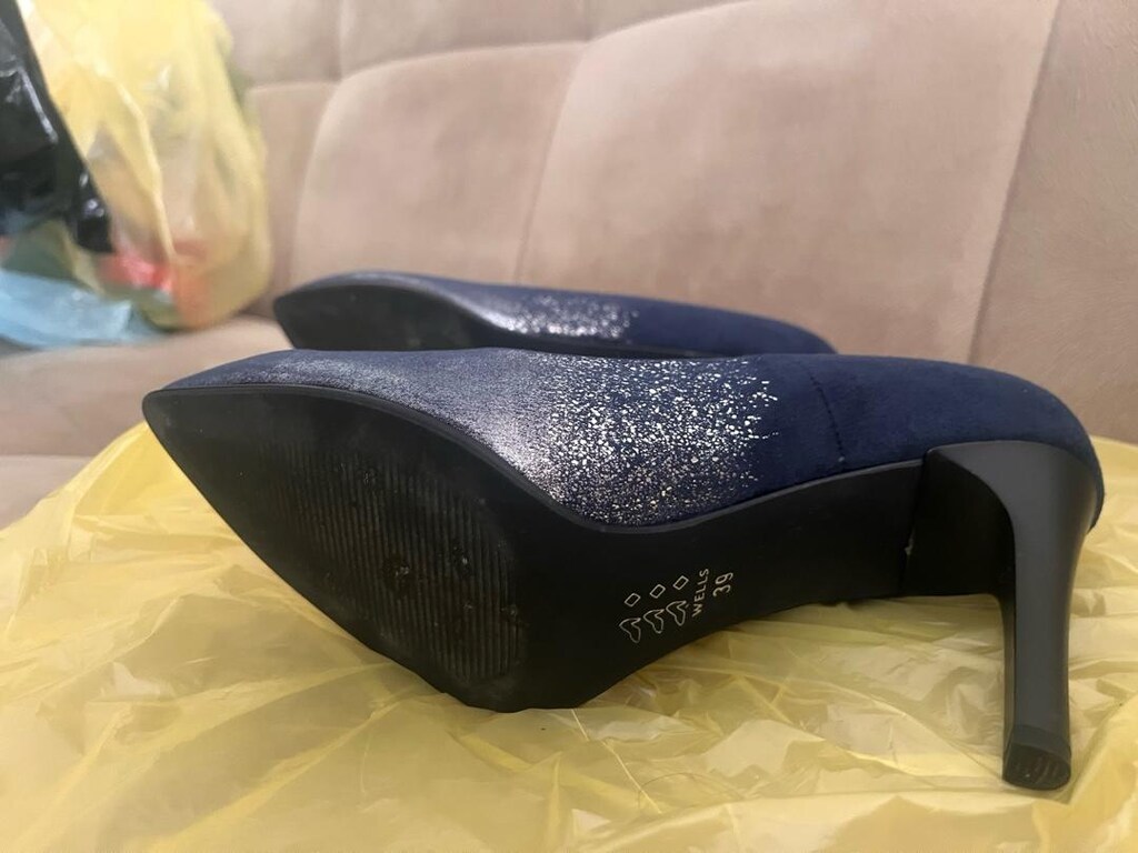Süet stiletto ayakkabı - 6