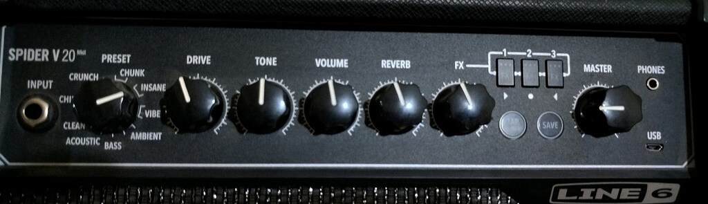 LINE 6 SPIDER V20 MKII-20 WATT ELEKTRO GİTAR AMFİSİ+GİTAR JAG KABLOSU - 8