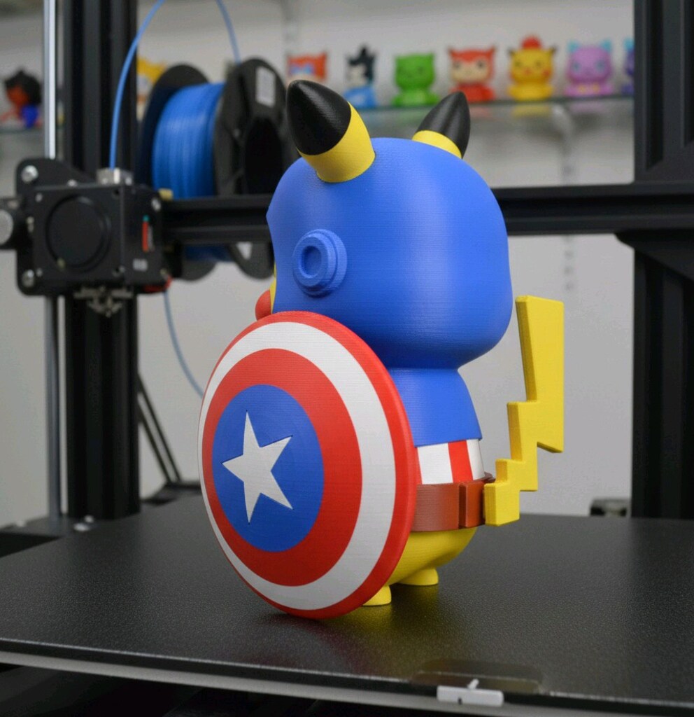 PİKACHU CAPTAİN AMERİKA 10 CM - 5