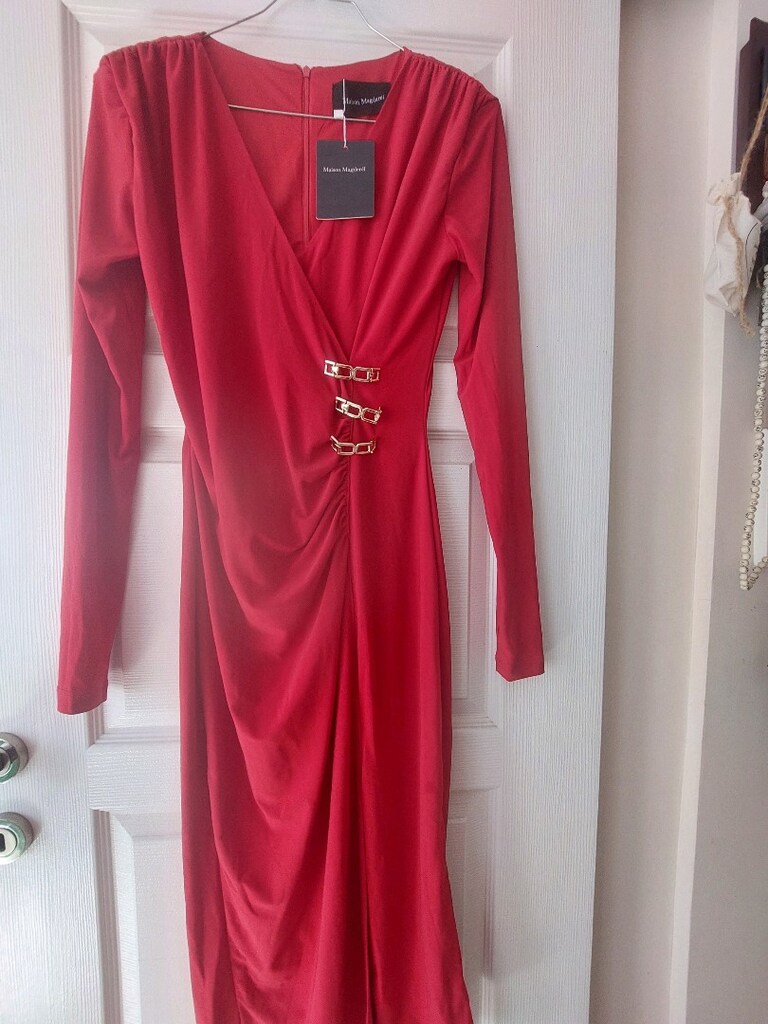 çok şık liralık draprli elbise - 6
