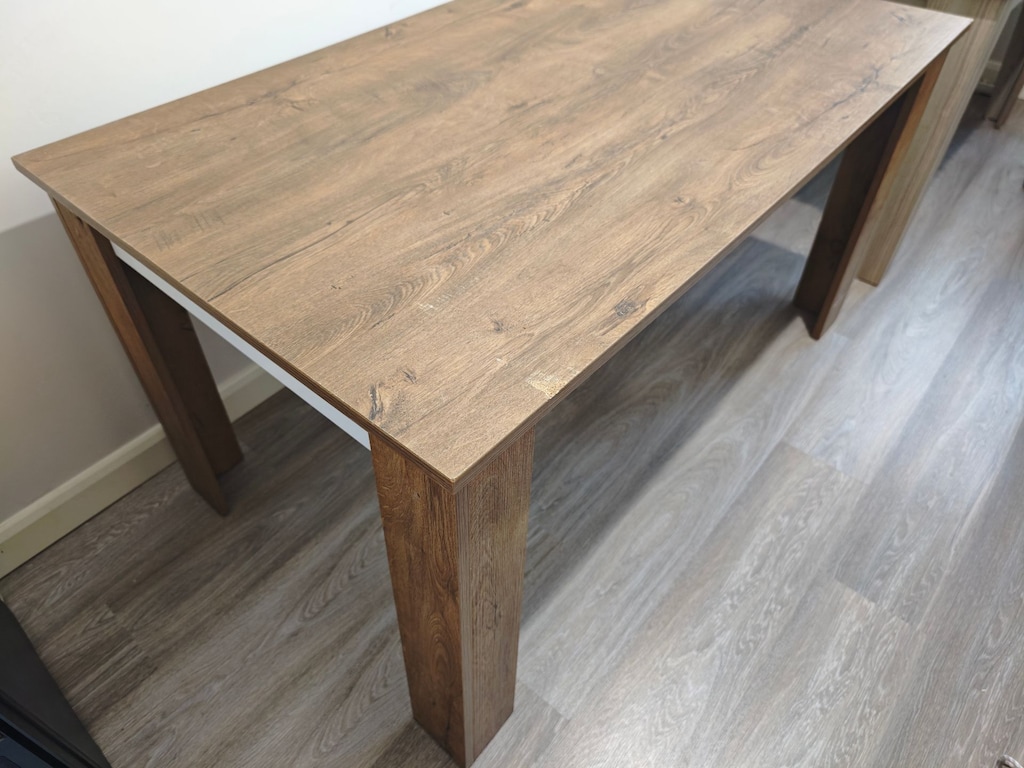 Kahverengi Beyaz Çalışma Masası 140 cm x 85 cm – Ev-Ofis - 2