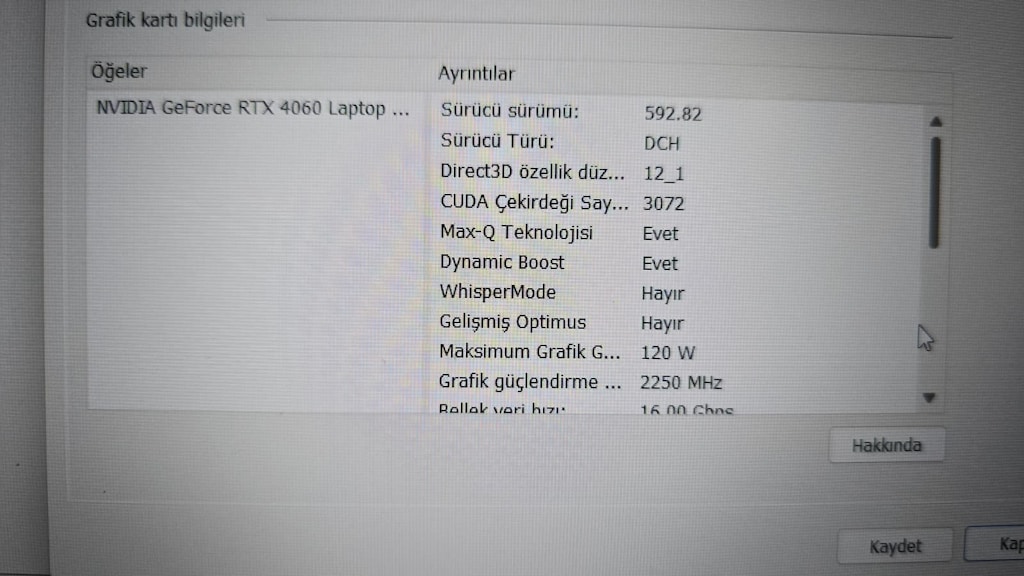 HP VİCTUS LAPTOP İ5 14500H - RTX4060 - 1TB M2 - 16GB DDR5 RAM - 7