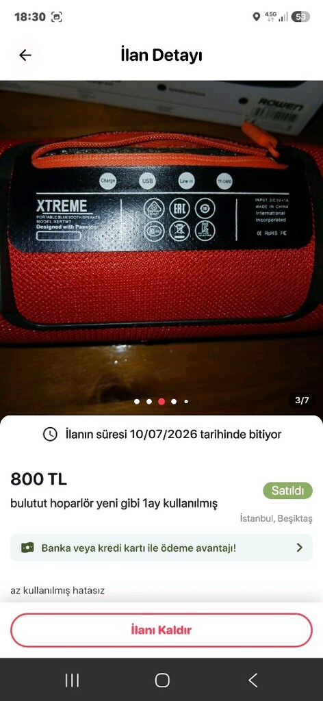 bulutut hoparlör yeni gibi 1ay kullanılmış - 4