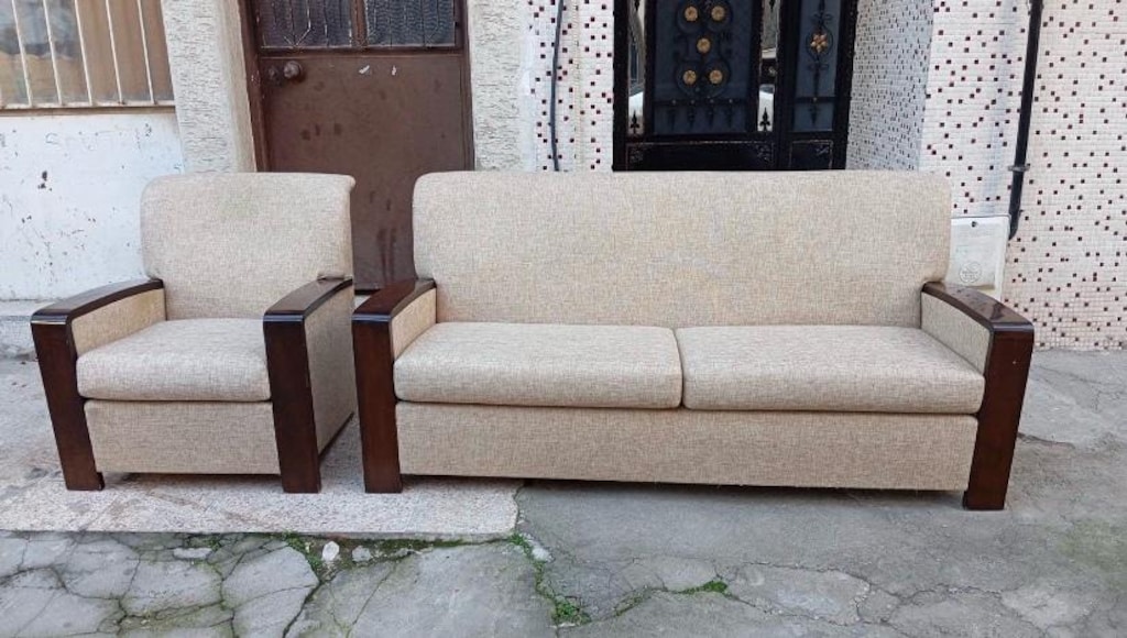 keten kumaş koltuk takımı yataklı - 3