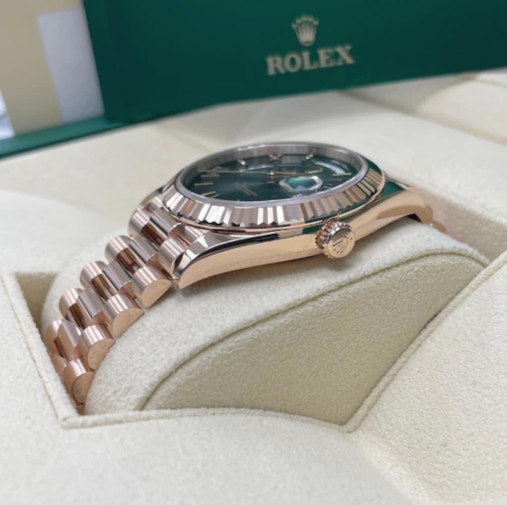 Rolex Day-Date - OMBRE SLATE / ROSE GOLD** 2026 SWISS - 7