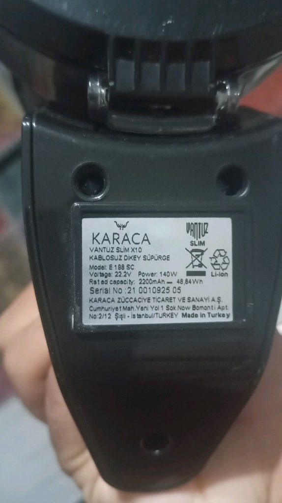 KARACA VANTUZ ŞARJLI EL SÜPÜRGESİ - 6