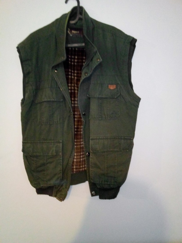 Bigazzi harika vintage kanvas yelek en 51 xxl