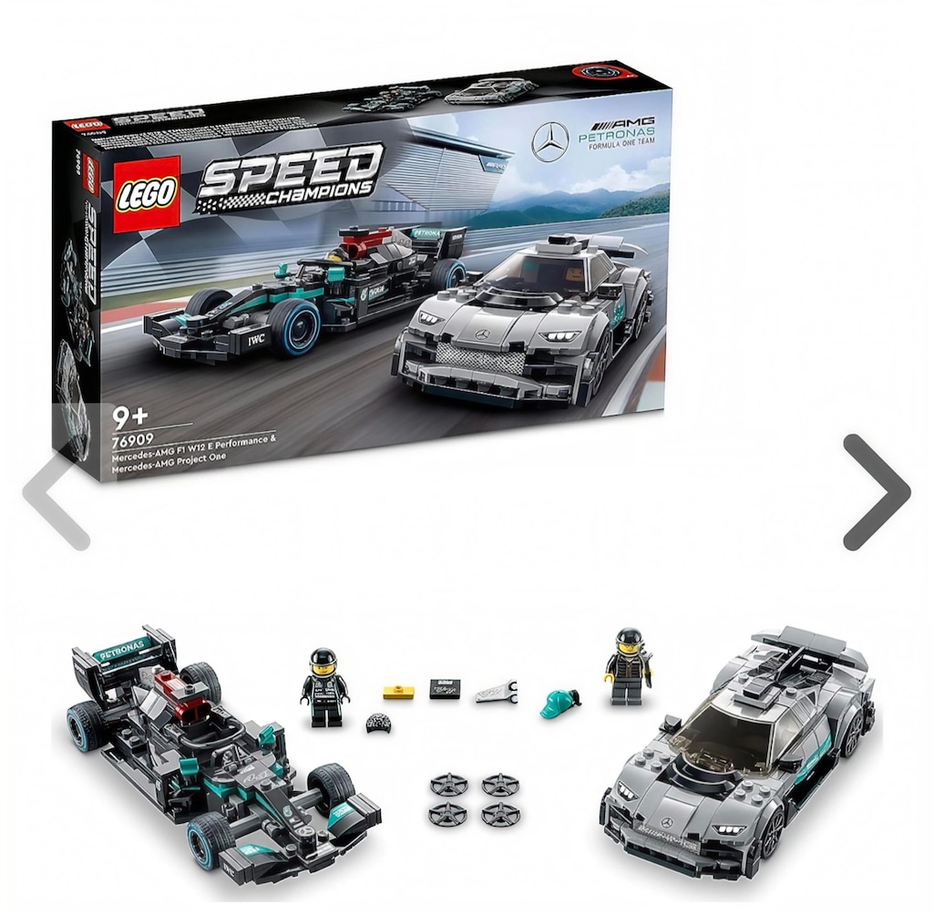 Sıfır - Kapalı Kutu Lego Speed Champions 76909 Mercedes-AMG İkili Set - 7